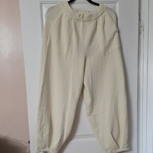 Free People Cream Beach Pant